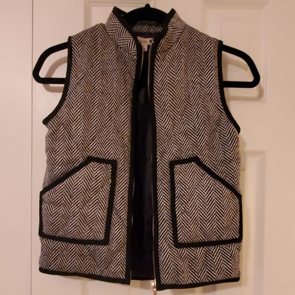 Pomelo Herringbone Chevron Quilted Winter Vest - Picture 3 of 6
